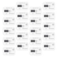 Set 20x Rilevatore monossido di carbonio con display 120 x 74 x 31 mm, allarme CO con batterie sostituibili incluse