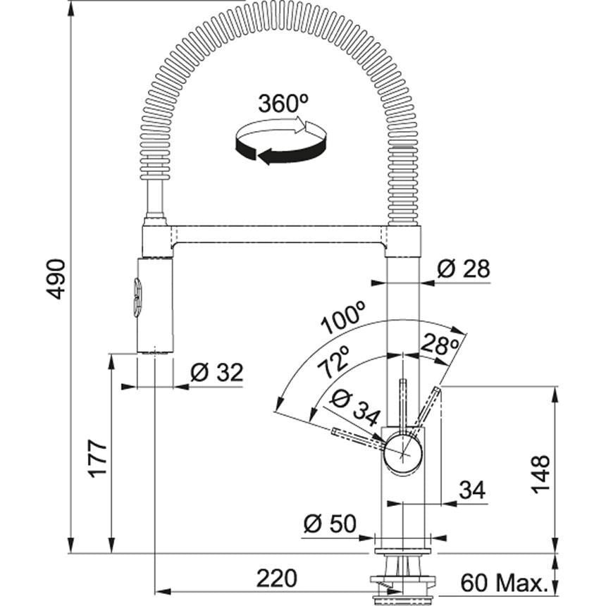 Franke 115.0486.993 rubinetto Cromo
