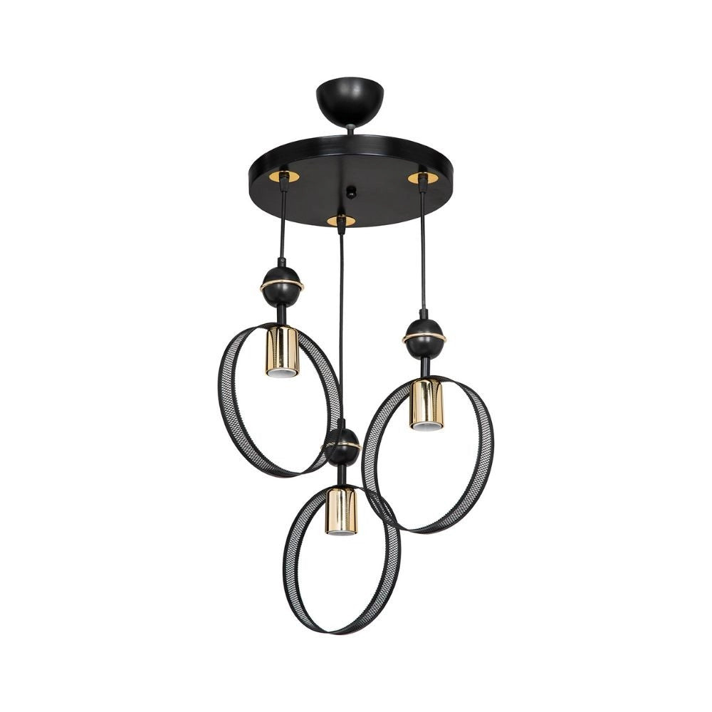 Lampada a sospensione Esin con tre portalampade a cerchio MDL4423 EFFEZ