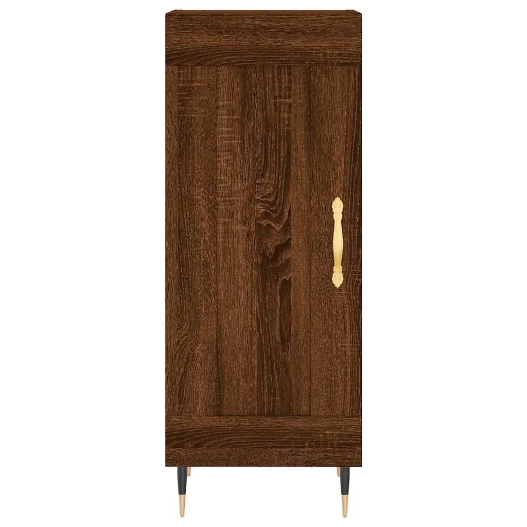 Credenza Rovere Marrone 34,5x34x90 cm in Legno Multistrato 830427