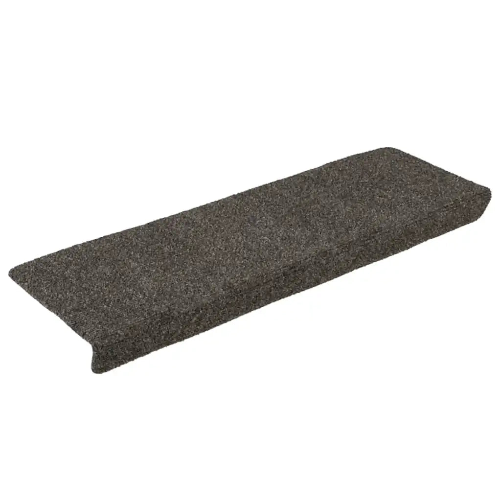 vidaXL Tappetini per scale autoadesivi 30 pz 65x21x4 cm Antracite Bordo rettangolare