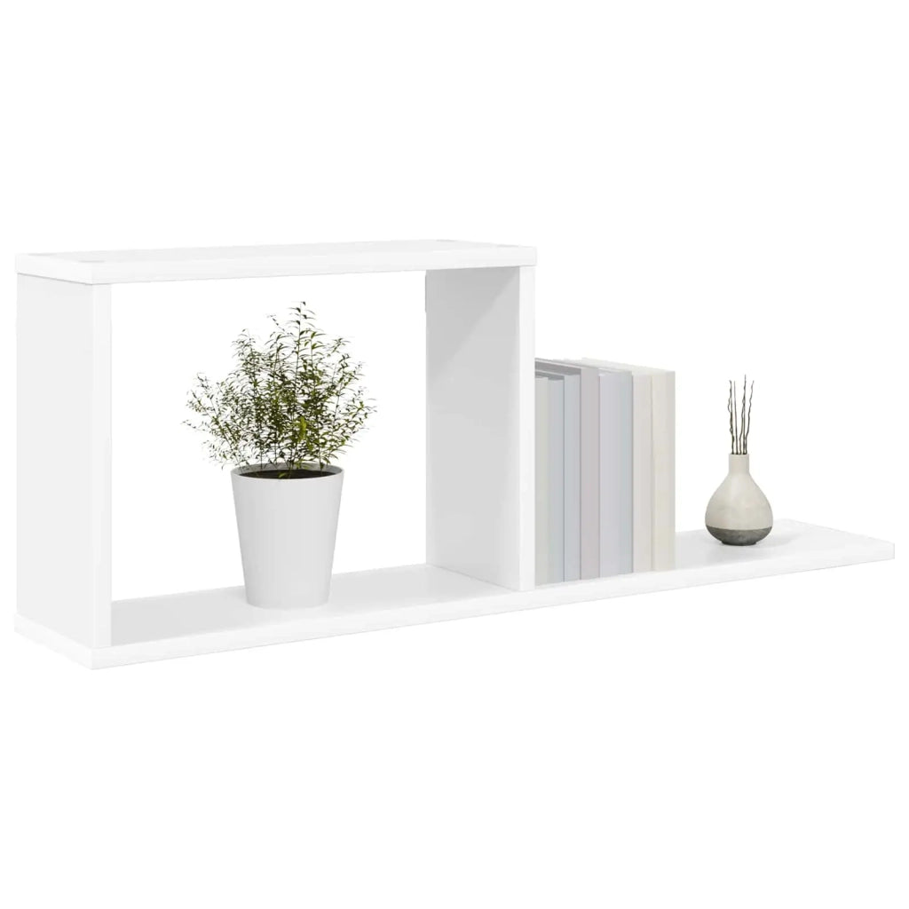 Scaffali flottanti Bianco 80 x 15 x 30 cm Legno ingegnerizzato 8012316