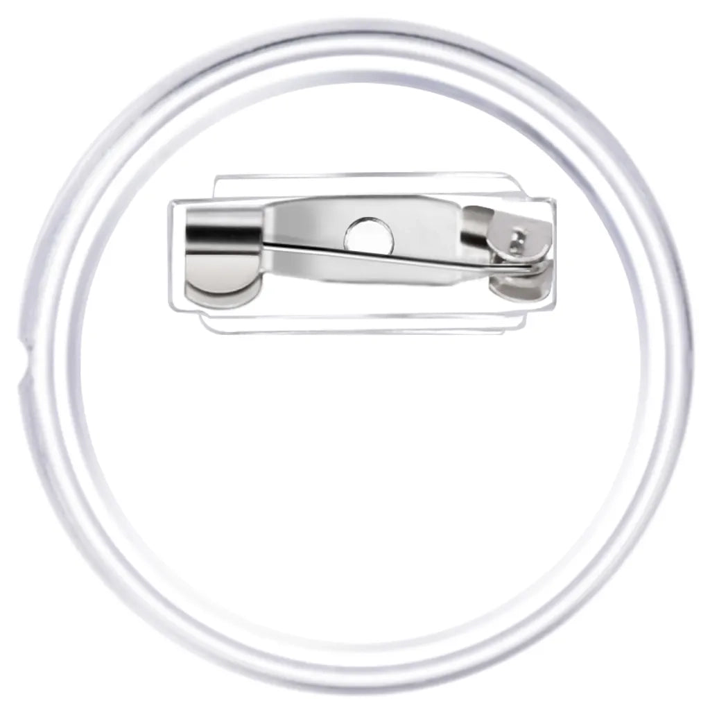 Bottoni per Badge con Spilla 100 Set in Acrilico 25 mm CFW8430647