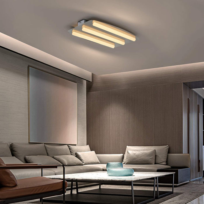 ZMH Lampada da soffitto LED nichel acrilico per interni cucina anche parete
