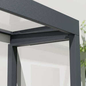 Canopia Sophia Pensilina Da Esterno 215X95 cm + Parete laterale
 Grigio / Trasparente