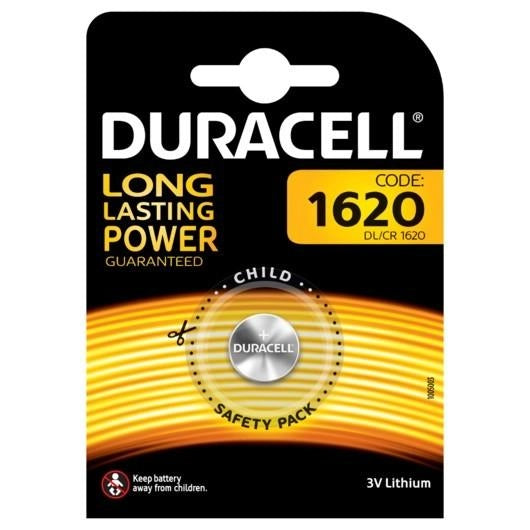 PILA A BOTTONE '1620' Blister 1 pezzo - 10 pezzi- DURACELL