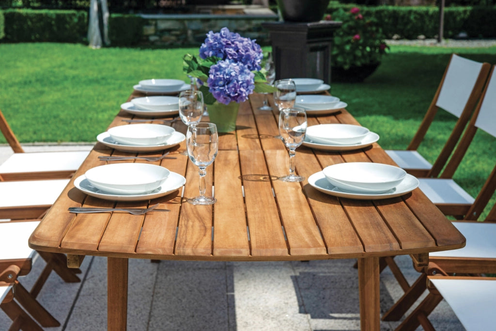 Cheonda - Tavolo donoratico In acacia allungabile 180/240X90 Greenwood
