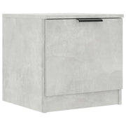 Comodino | Armadio da Notte | Mobiletto da notte Grigio Cemento 40x39x40 cm