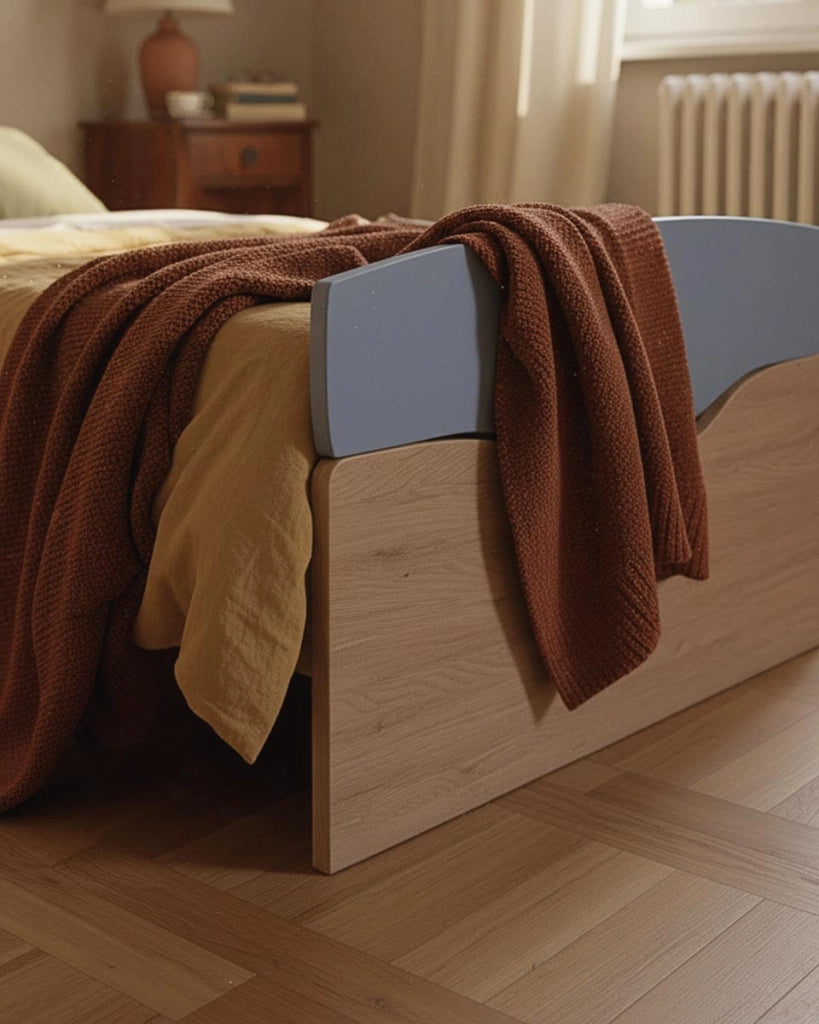 Letto Smile con fascioni e pediera - Letto singolo 87 x 197 - Struttura Virginia e avio - Rete e materasso esclusi_