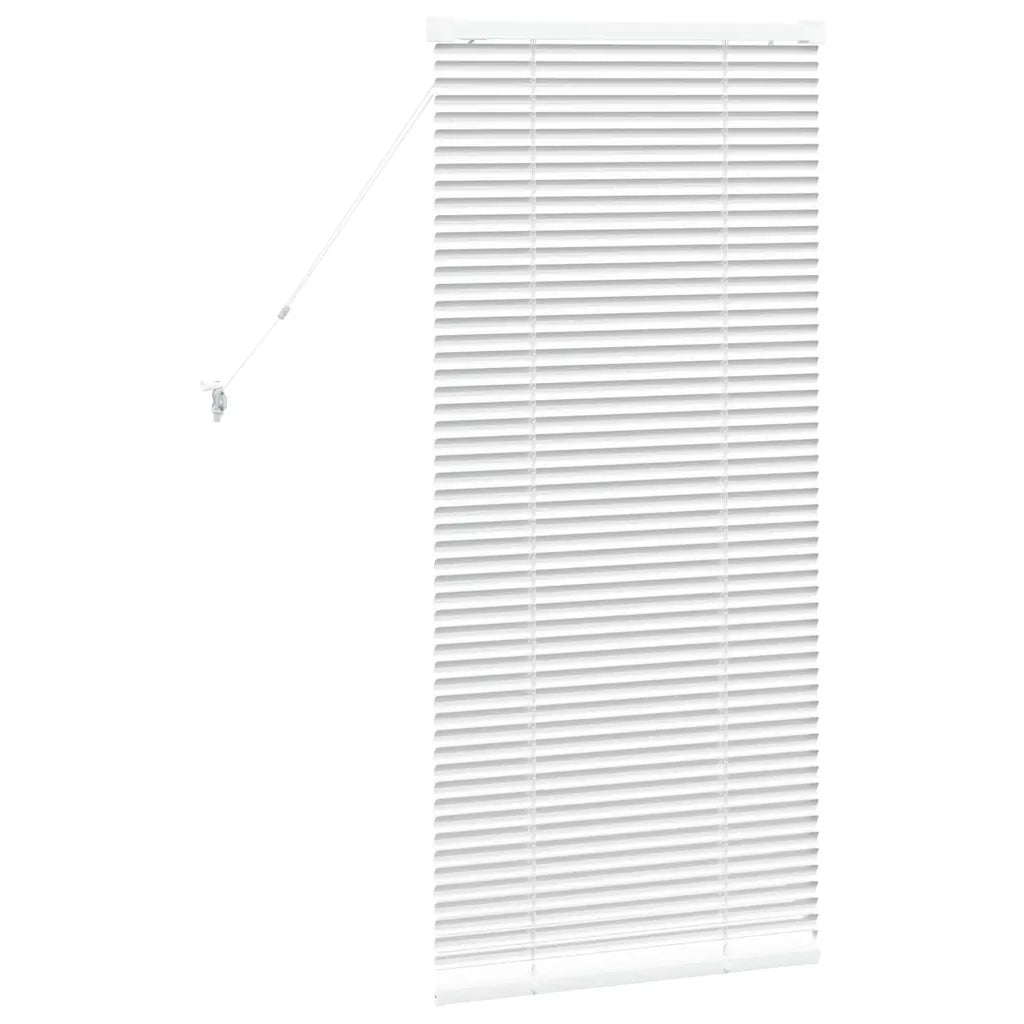 Tendaggi a Veneziana | Tenda a lamelle Bianco 130 x 65 cm Alluminio
