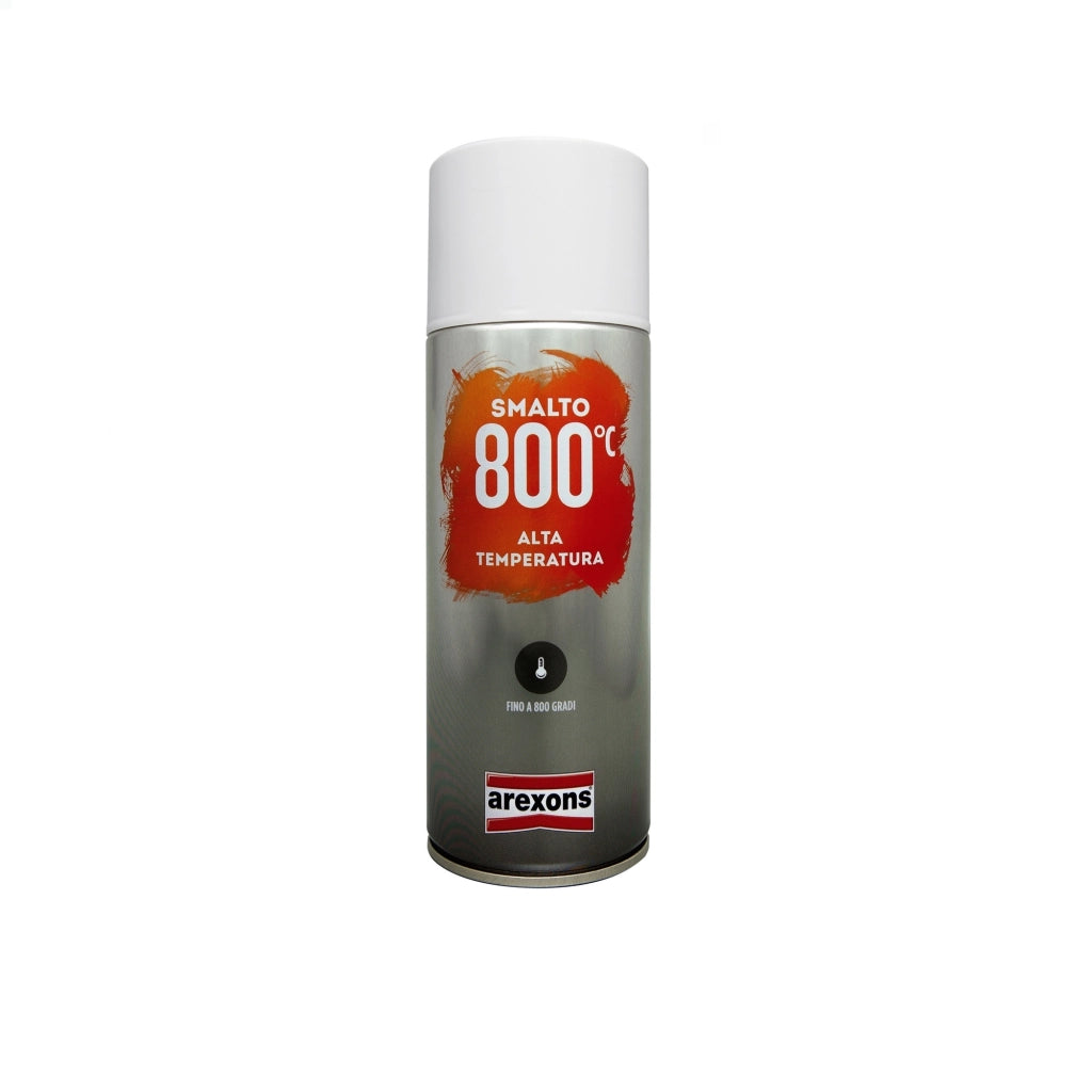 Smalto spray alta temperatura vernice fino 800°marmitte caldaie stufe + colori NERO OPACO