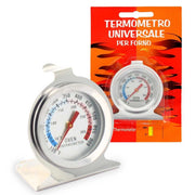 TERMOMETRO UNIVERSALE ACCIAIO PER FORNO E BARBECUE 0 - 300 GRADI - UNIVERSALE