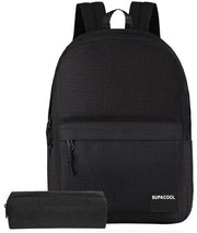 Borsa da laptop leggera per uso quotidiano con tasca per laptop 15,6 pollici per uomo e donna, borsa per la scuola (set nero)