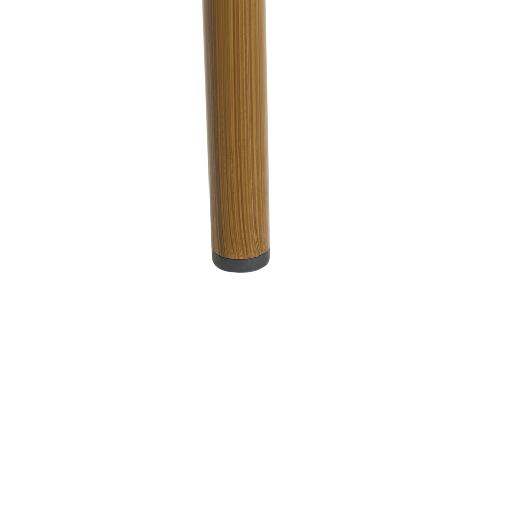 Set di 4 sedie da giardino in Rattan  blu e bianco con struttura in alluminio