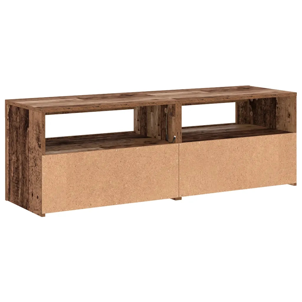vidaXL Mobile Porta TV con LED Legno Antico 120x35x40 cm Multistrato