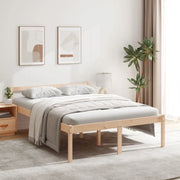 Letto per Anziani 140x190 cm in Legno Massello di Pino 810594