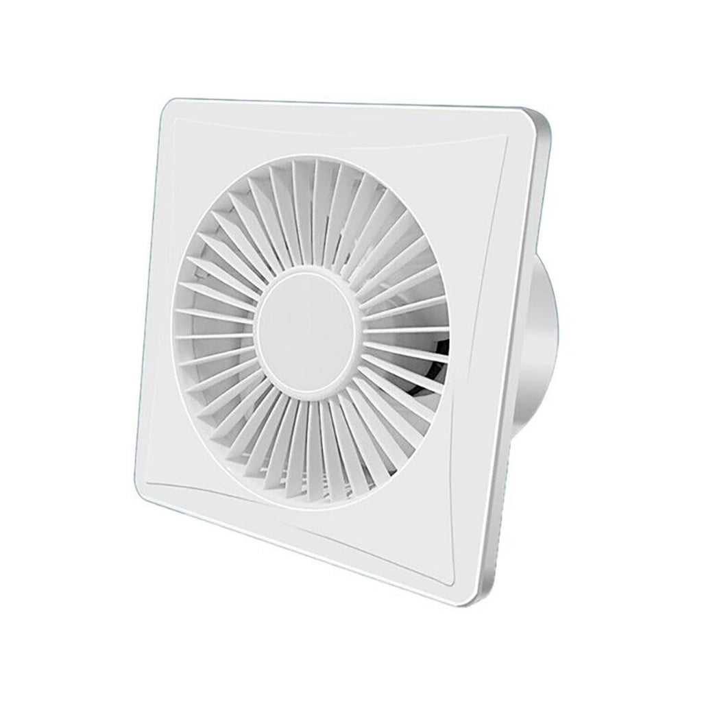 Ventola Aspirazione Bagno, Aspiratore Da Muro o Soffitto 200X200mm Foro 150mm Profondità 104mm 18W 230V 50Hz 155m³/h 35dB