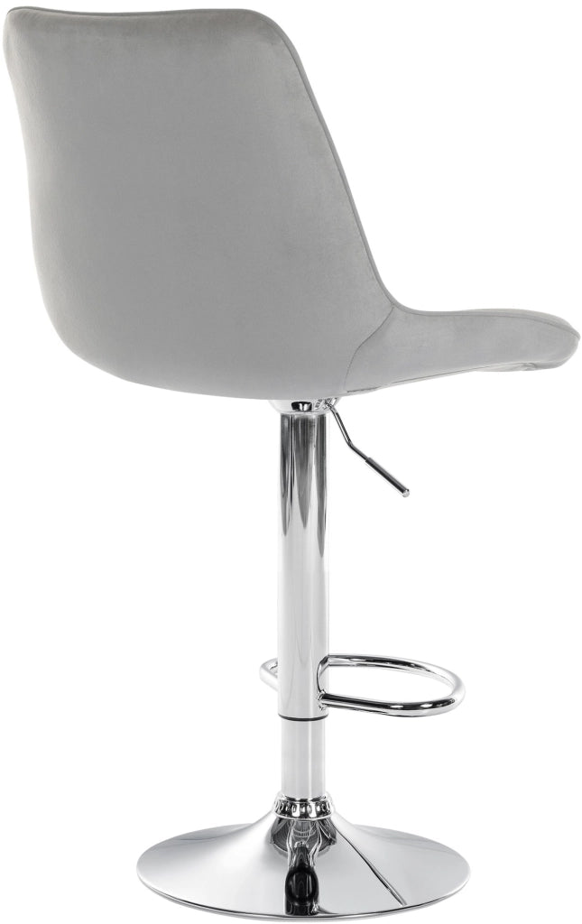 2er Set Barhocker Toni Samt chrom