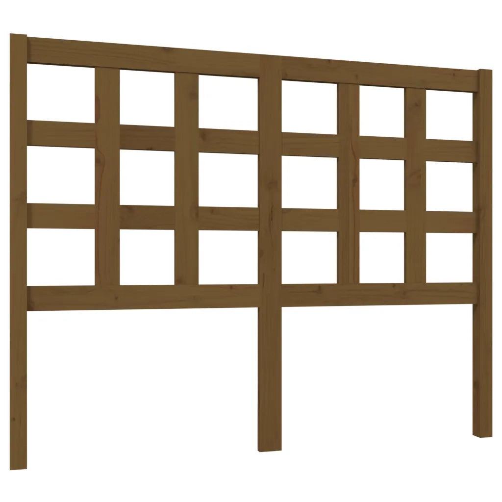 Testiera per Letto Marrone Miele 125,5x4x100cm in Pino Massello