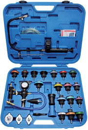 Kit per Il Test del Sistema di Raffreddamento del radiatore Pressione kit pressione radiatore con Tester per rilevatore di perdite 28 pezzi