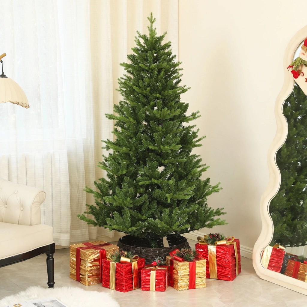 Albero di Natale Artificiale ¨C Zephmum ¨C Verde, Acciaio, 180 cm