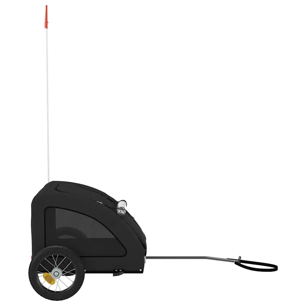 Rimorchio da Bici per Animali Nero Oxford e Ferro CFW3642049