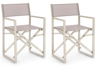 Set 2 Sedie Regista da Giardino 55x50,5x84,5h cm Konnor Rastin