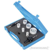 Kit di 9 seghe a tazza bimetallica per elettricisti denti HSS temprati Silverline