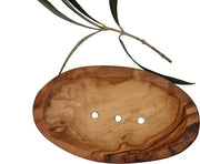 Contenitore di sapone in legno di olivo - accessorio da bagno