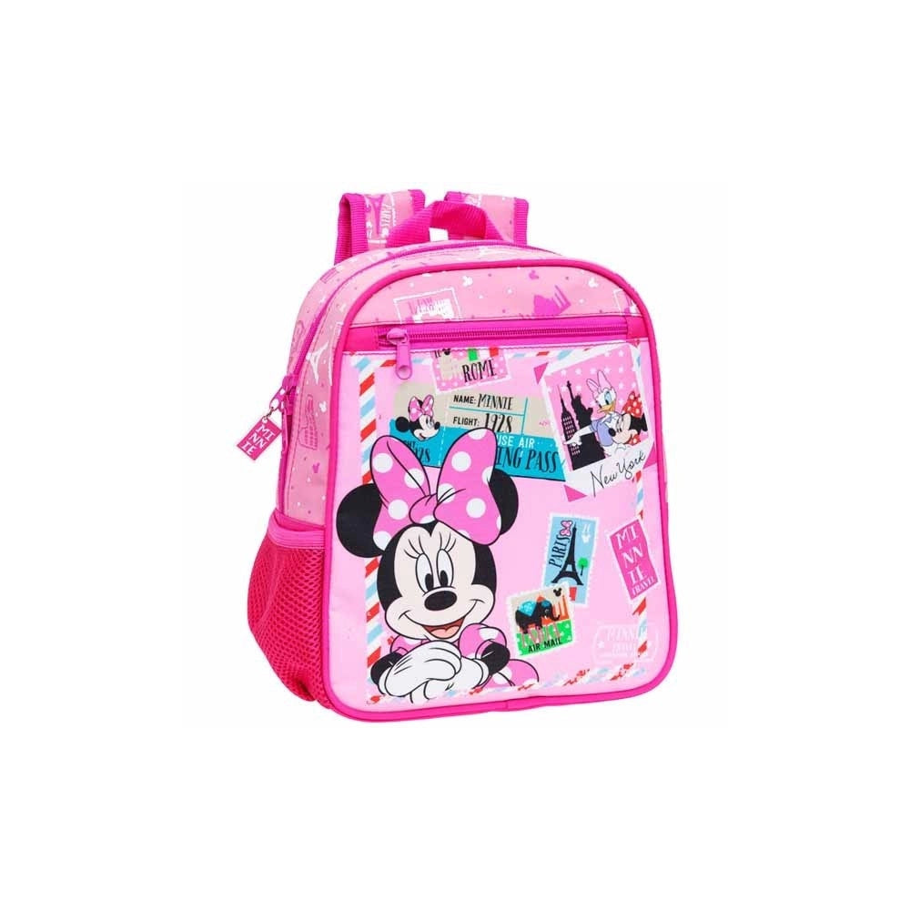 Trade Shop - Zaino Zainetto Asilo Disney Minnie Travel City Altezza 28cm Spallacci Regolabili -