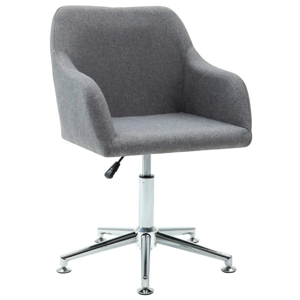 Sedia da Pranzo Girevole Grigio Chiaro in Tessuto cod mxl 31510