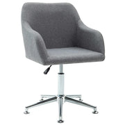 Sedia da Pranzo Girevole Grigio Chiaro in Tessuto cod mxl 31510