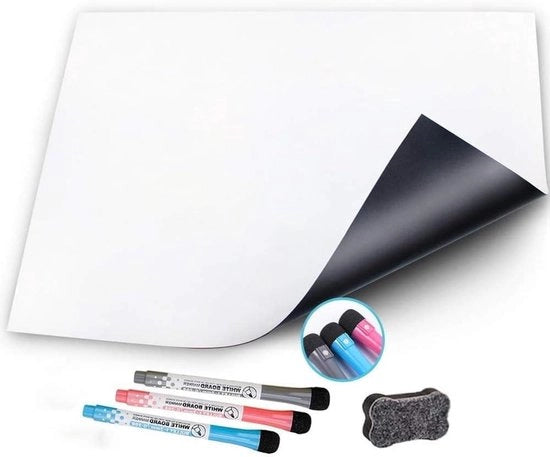 Notaio a secco bianco - A3 formato - magnetico e flessibile