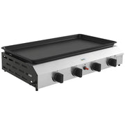 Piano cottura a gas 4 fuochi ¨C zephmum ¨C inox 73x34 cm