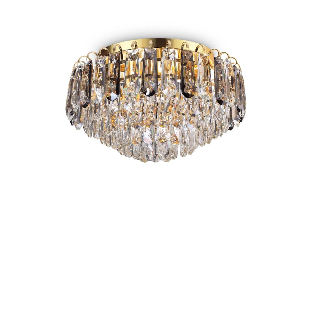 Plafoniera Classica Magnolia Metallo Oro 7 Luci G9 3W 3000K Luce Calda