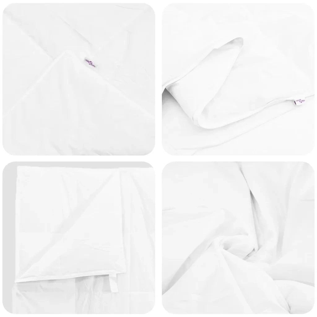 vidaXL Set di Piumoni con cuscino 2 pcs Bianco 155 x 220 cm Piume