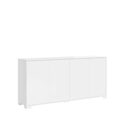 Madia 4 ante 172x40x83 cm bianco lucido - LUMINA