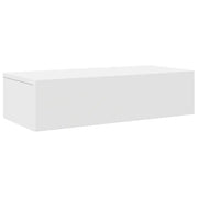 Scaffale a parete | Ripiano a parete | Mensola a parete con Cassetti Bianco 60x26,5x15 cm Truciolato