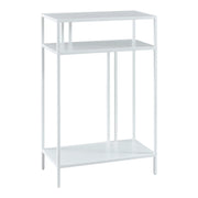 Tavolo consolle in metallo 85 x 55 x 30 cm bianco 03_0008583