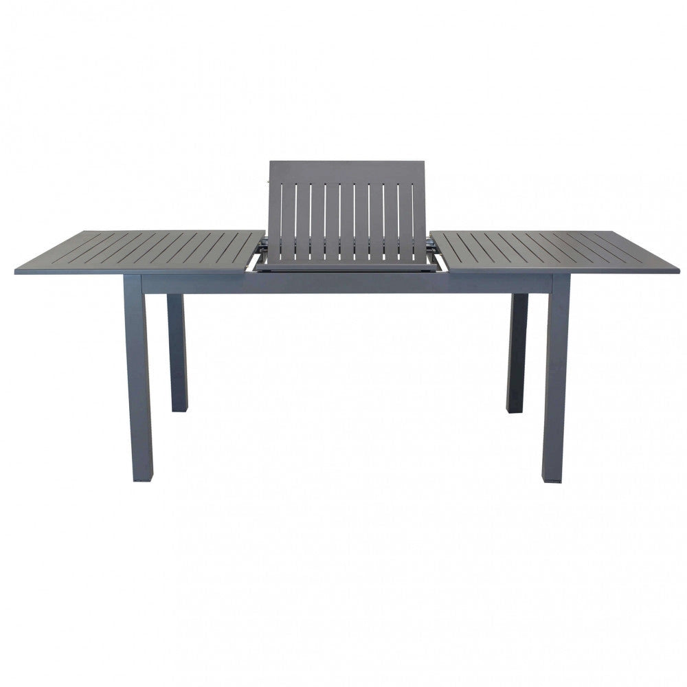 Tavolo Cuba Allungabile 150/210x90x75 h cm in Alluminio Taupe