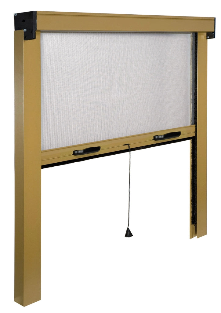 ZANZARIERA VERTICALE IN KIT col. Marrone (RAL 8017) cm.140x170