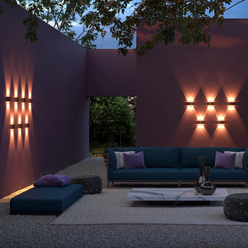 Applique Da Esterno Moderna Strato Led Integrato 4W Metallo Bianco Ip54
