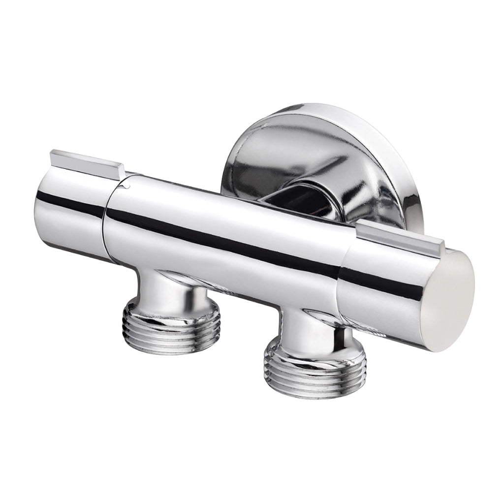 RUBINETTO MINIMALE DOPPIO COMPATTO- 1/2 x 3/4 X 3/4- DEBOR- pezzi 1