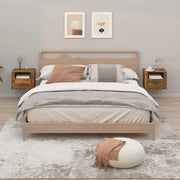 Comodini a Muro 2 pz-Set di 2 Tavolino da notte Rovere Fumo 50x36x40 cm
