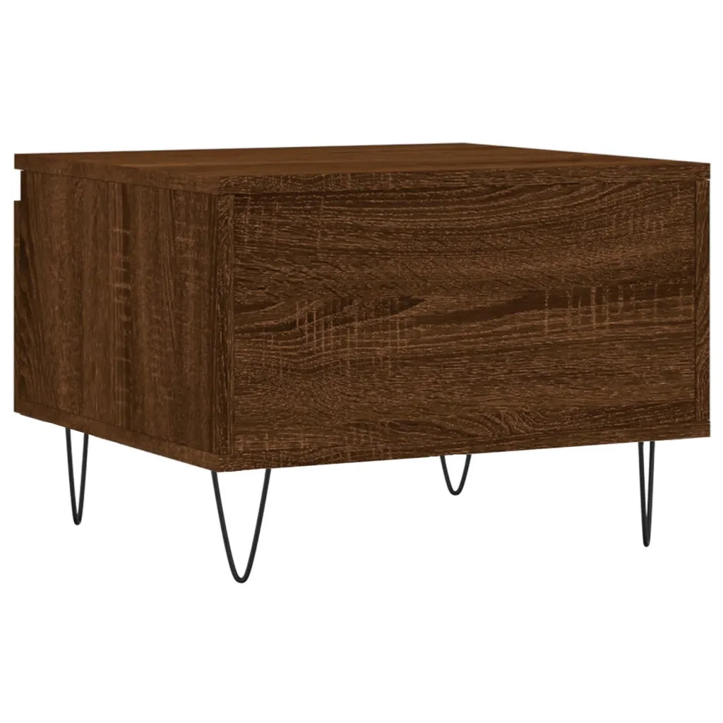 2 pz Tavolini salotto | Tavolino da caff¨¨ | Tavolino da Soggiorno Rovere Marrone 50x46x35 Legno Multistrato