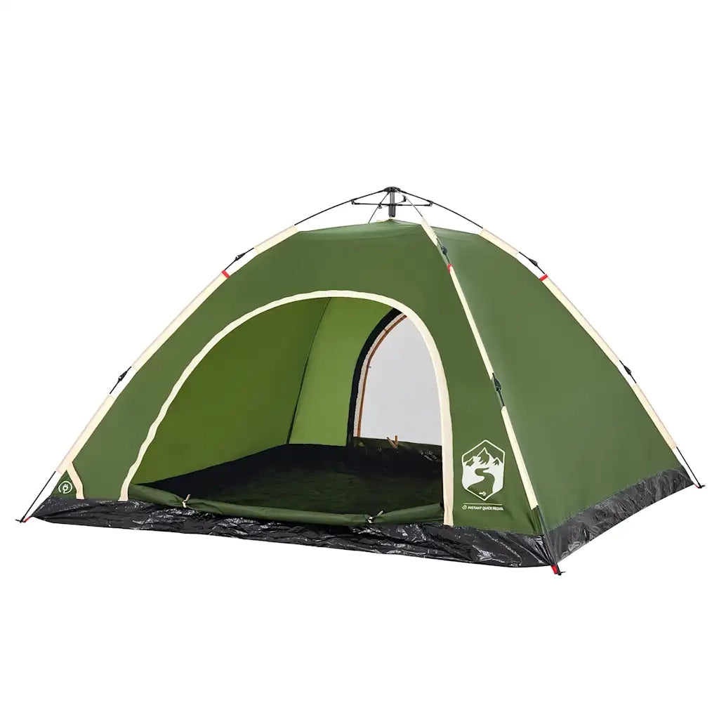 Tenda da Campeggio 5 Persone Verde a Rilascio Rapido 4004173