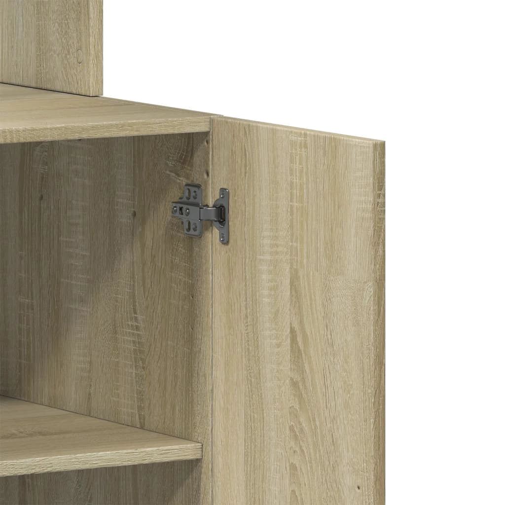 Mobile da cucina moderno in rovere Sonoma 60 x 50 x 180 cm ampio spazio contenitivo design in legno composito 02_0055532