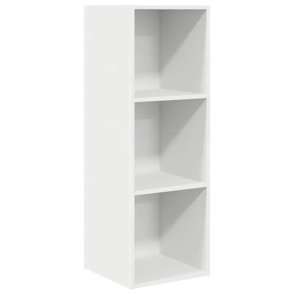 Mobile TV da Parete Bianco 37x37x107 cm in Legno Multistrato