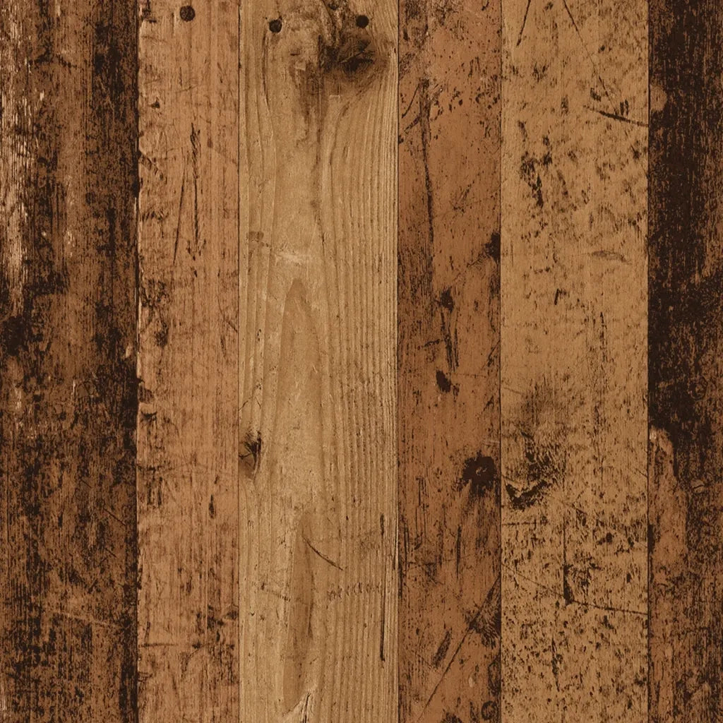 Mobiletto con Ruote Legno Antico 72x33x42,5 cm in Truciolato CFW5550022