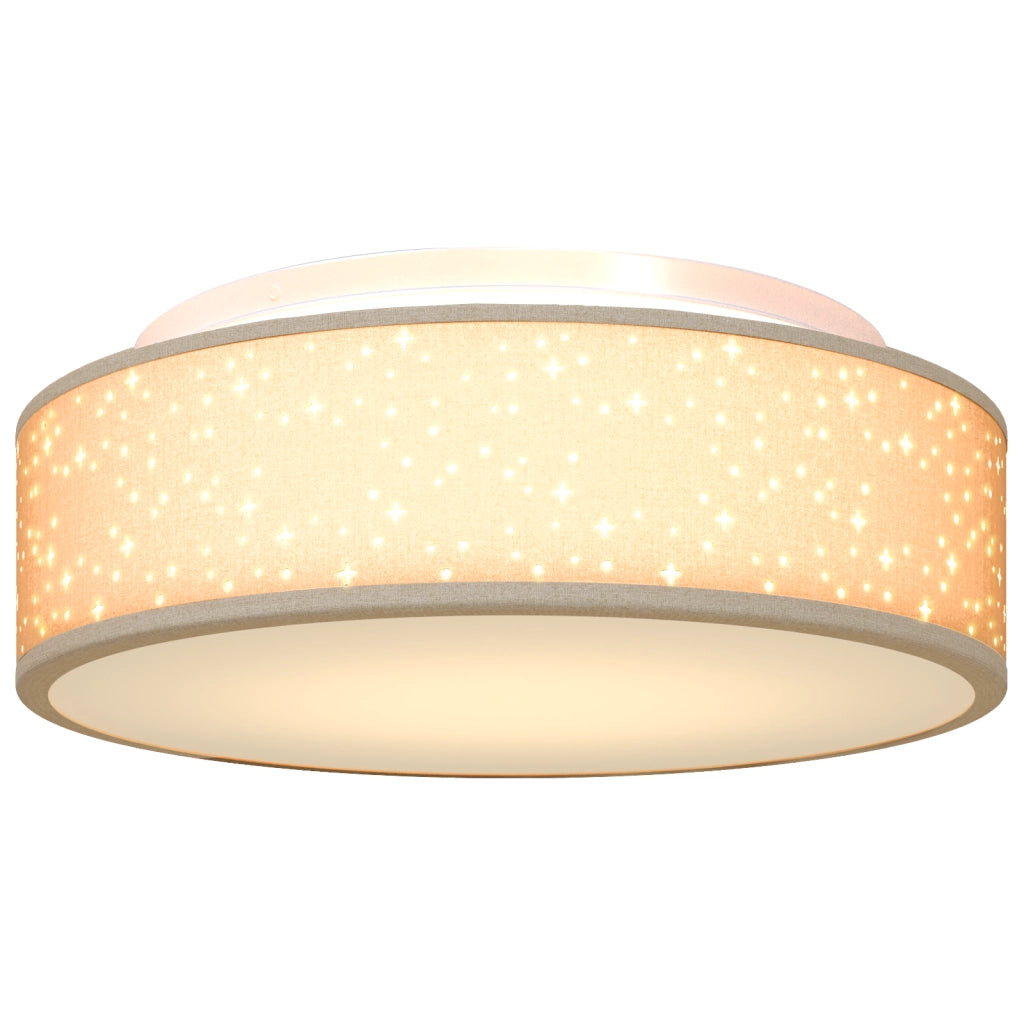 Lampade da soffitto con paralume stellato Tortora Ã˜ 38 cm Tessuto E27